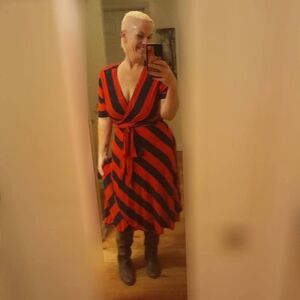 TORY BURCH True Wrap Dress Sz XL